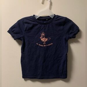 4/30$ Tag funny navy blue t-shirt 12months